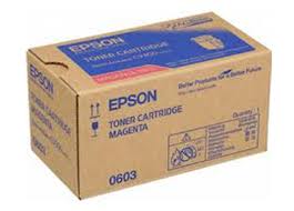 Epson C13S050603 Magenta Toner Cartridge, 7.5K Page Yield