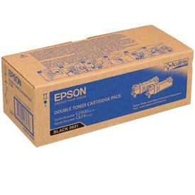 Epson C13S050631 Twin Pack Black Toner Cartridges, 3K Page Yield Each