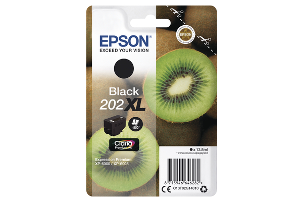 Epson 202XL High Capacity Black Ink Cartridge - T02G1 Kiwi Inkjet Printer Cartridge