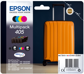 4 Color Epson 405 Ink Cartridge Multipack - T05G640