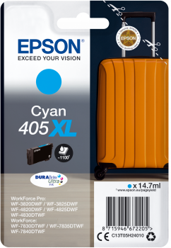 High Capacity Cyan Epson 405XL Ink Cartridge - T05H240