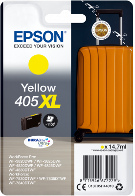 High Capacity Yellow Epson 405XL Ink Cartridge - T05H440