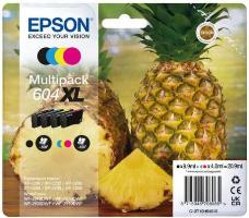 High Capacity Multipack Epson 604XL Ink Cartridge - T10H640 Pineapple