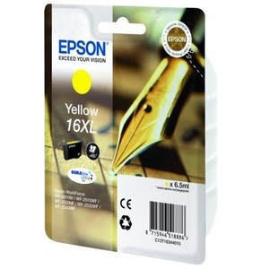 Yellow Epson 16XL Ink Cartridge (T1634) Printer Cartridge