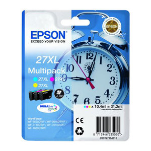 3 Colour Epson 27XL Ink Cartridge T2715 Printer Cartridge