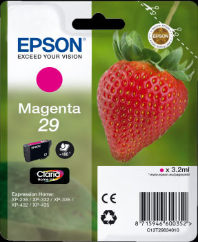Magenta Epson 29 Ink Cartridge (T2983) Printer Cartridge
