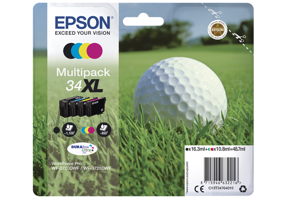 Multipack Epson 34XL Ink Cartridge (T3476) Printer Cartridge