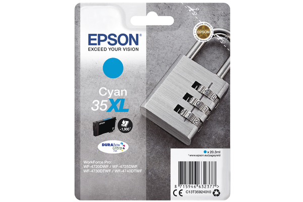 Cyan Epson 35XL Ink Cartridge (T3592) Printer Cartridge