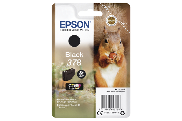 Black Epson 378 Ink Cartridge (T3781) Printer Cartridge