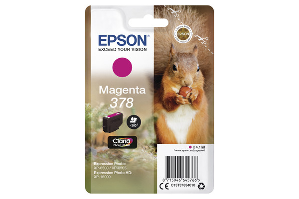 Magenta Epson 378 Ink Cartridge (T3783) Printer Cartridge