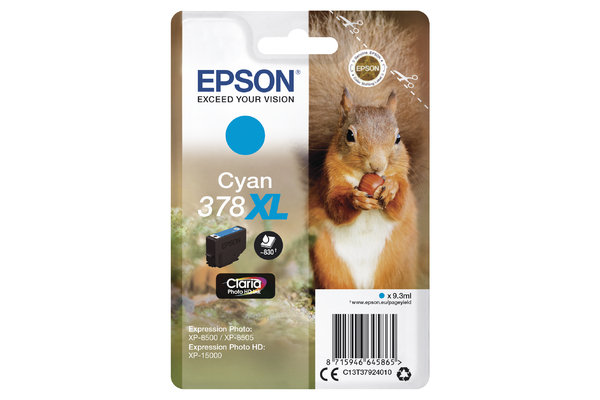 Cyan Epson 378XL Ink Cartridge (T3792) Printer Cartridge