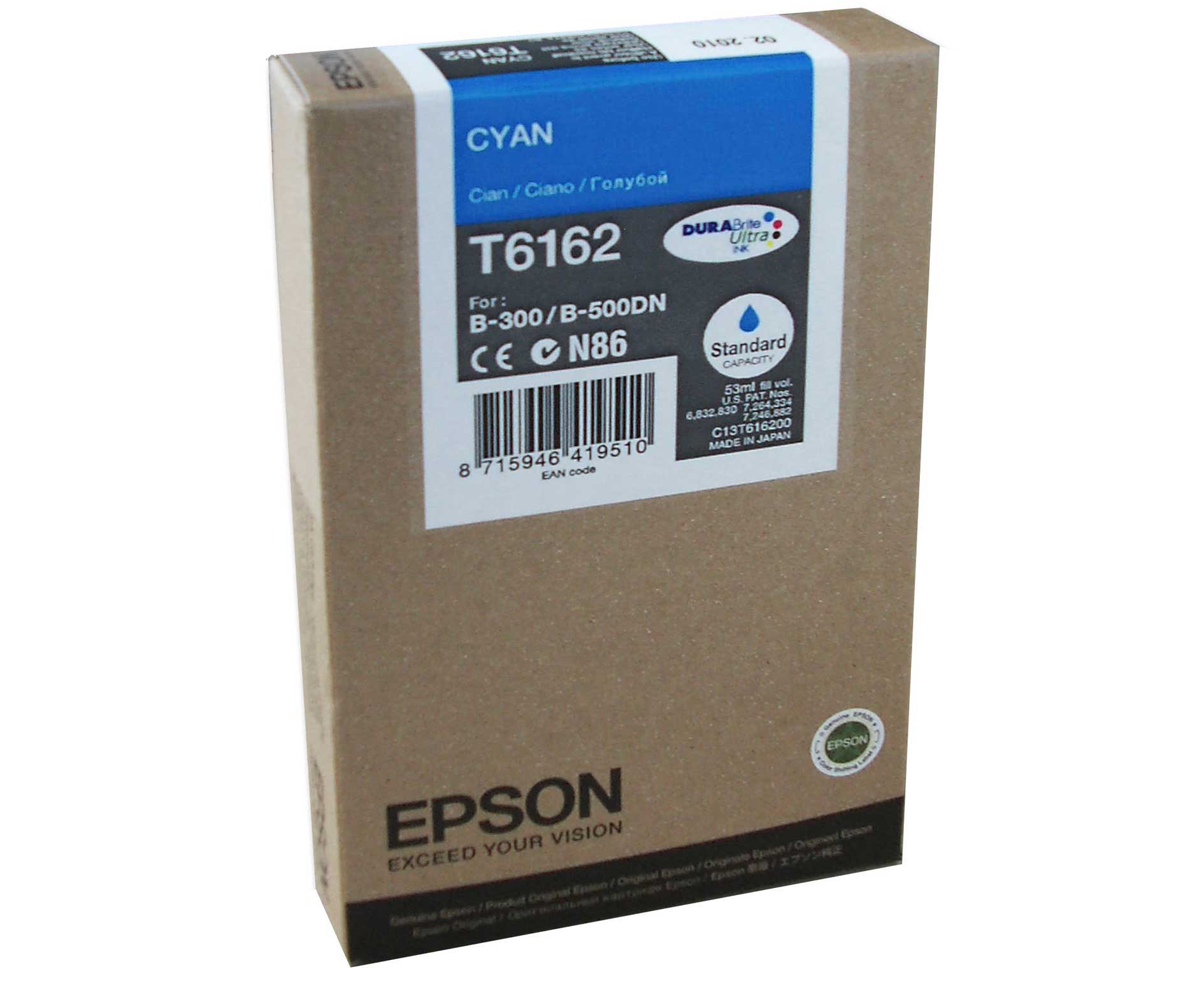 Cyan Epson T6162 Ink Cartridge (C13T616200) Printer Cartridge