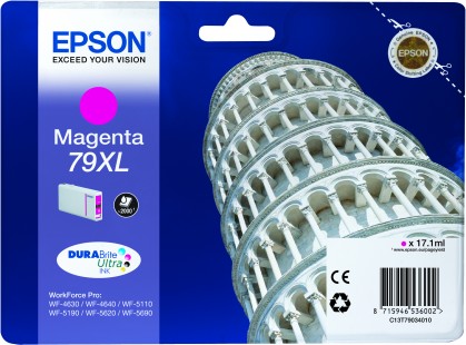 Magenta Epson 79XL Ink Cartridge T7903 Printer Cartridge