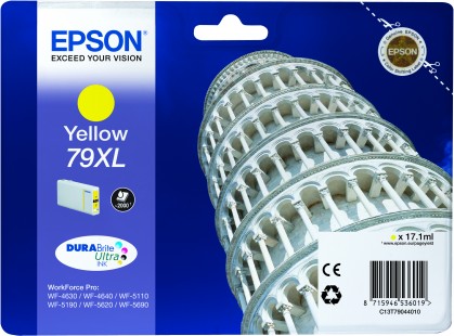 Yellow Epson 79XL Ink Cartridge T7904 Printer Cartridge