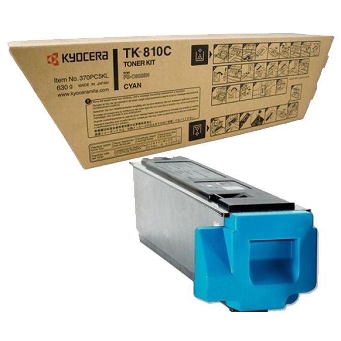 Cyan Kyocera TK-810C Toner Cartridge (TK810C) Printer Cartridge