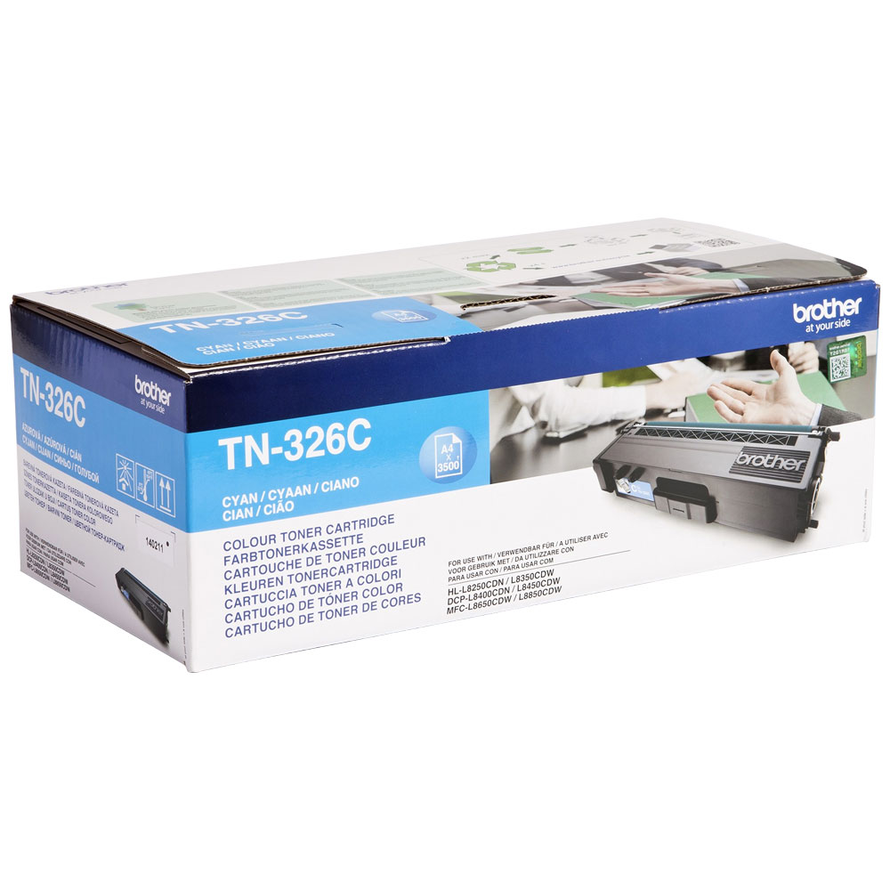 Cyan Brother TN-326C Toner Cartridge (TN326C) Printer Cartridge