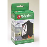 Alphajet RC02 Replacement Black Ink Cartridge for Canon BC-02