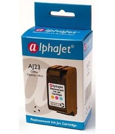 Alphajet Replacement Colour Ink Cartridge (Alternative to HP No 23, C1823D)