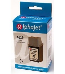 Alphajet Replacement Black Ink Cartridge (Alternative to HP No 29, 51629A)