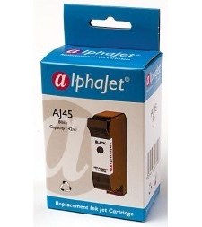 Alphajet Replacement Black Ink Cartridge (Alternative to HP No 45, 51645A)