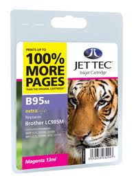 Jettec Magenta Ink Cartridge for LC985M, 13ml