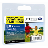 Jet Tec ( Made in the UK) Black Ink Cartridge for T007401, 20ml