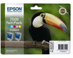 Epson T009 Twin Pack Colour Ink Cartridges C13T009402