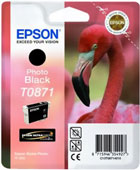 Epson T0871 UltraChrome Hi-Gloss2 Photo Black Ink Cartridge