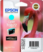 Epson T0872 UltraChrome Hi-Gloss2 Cyan Ink Cartridge