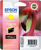 Epson T0874 UltraChrome Hi-Gloss2 Yellow Ink Cartridge
