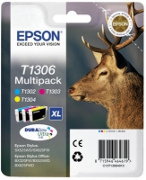 4 Colour Multipack Epson T1306 Ink Cartridge (C13T13064012) Printer Cartridge