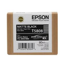 Matte Black Epson T5808 Ink Cartridge (C13T580800) Printer Cartridge