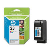 HP 23 High Capacity Tri Colour Ink Cartridge - C1823D