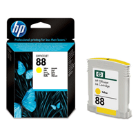 HP 88 Standard Capacity Vivera Yellow Ink Cartridge - C9388A