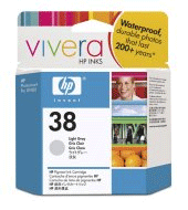 HP 38 Vivera Light Grey Pigment Ink Cartridge - C9414A