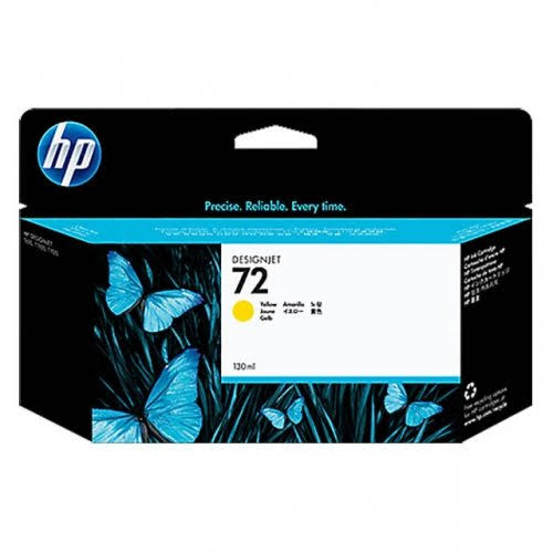 HP 72 High Capacity Yellow Ink Cartridge, 130ml