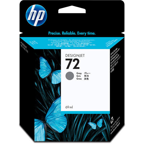HP 72 Standard Capacity Grey Ink Cartridge, 69ml