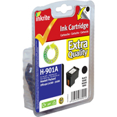 Inkrite Premium Black Ink Cartridge (Alternative to HP No 901, CC653A), 12ml
