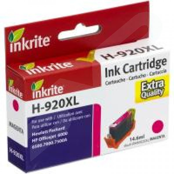 Inkrite Compatible 920XL Magenta Ink Cartridge for HP CD973A