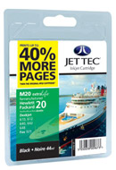 Replacement 40% Extra Black Ink Cartridge (Alternative to HP No 20, C6614D)