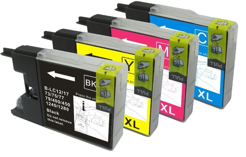 Premium Compatible Multipack CMYK Ink Cartridges for LC1240, 87ml