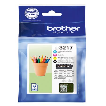 Brother LC3217 Four Ink Cartridges Multipack (LC3217BK/LC3217C/LC3217M/LC3217Y)