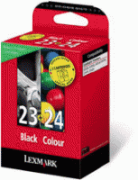 Lexmark No 23 Black and No 24 Colour Ink Cartridges - 018C1419E