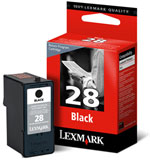 Lexmark No 28 Black Ink Cartridge - 018C1428E