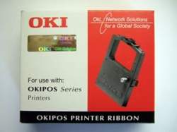 Oki Black Nylon Fabric Printer Ribbon 9002317