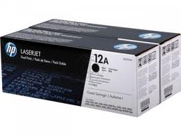 HP 12A Twin Pack Laser Toner Cartridges - Q2612AD