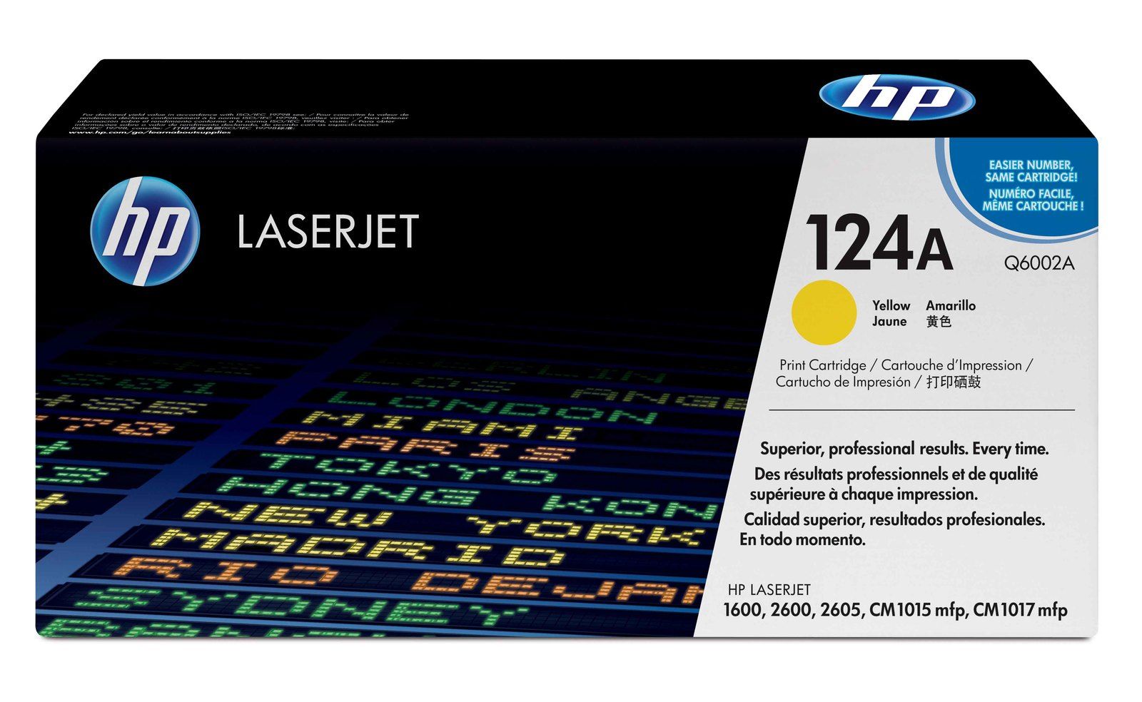 HP Q6002A Yellow Laser Toner Cartridge (124A)