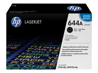HP 644A Black Laser Toner Cartridge - Q6460A
