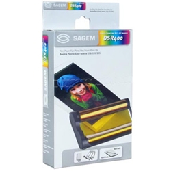 Sagem DSR 400 Printing Kit, Colour Ribbon Cartridges plus 40 Sheets 4" x 6" Post Card Size Photo Paper