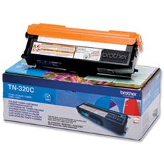 Cyan Brother TN-320C Toner Cartridge (TN320C) Printer Cartridge
